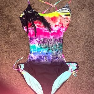 Tropical One Piece Swimsuit
